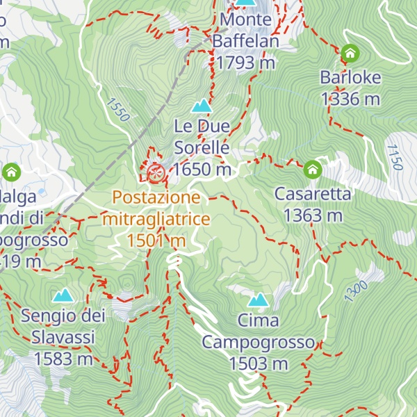 Map of Malga Campogrosso