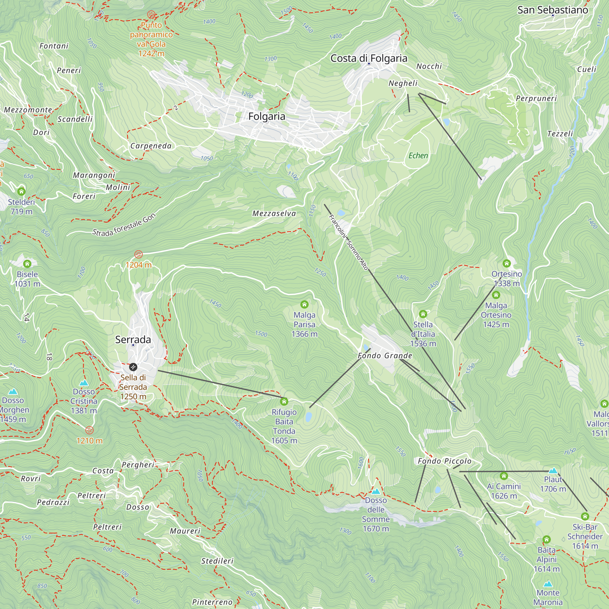 Malga Parisa map