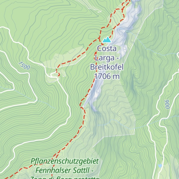 Map of Corno del Cervo - Hirschkopf