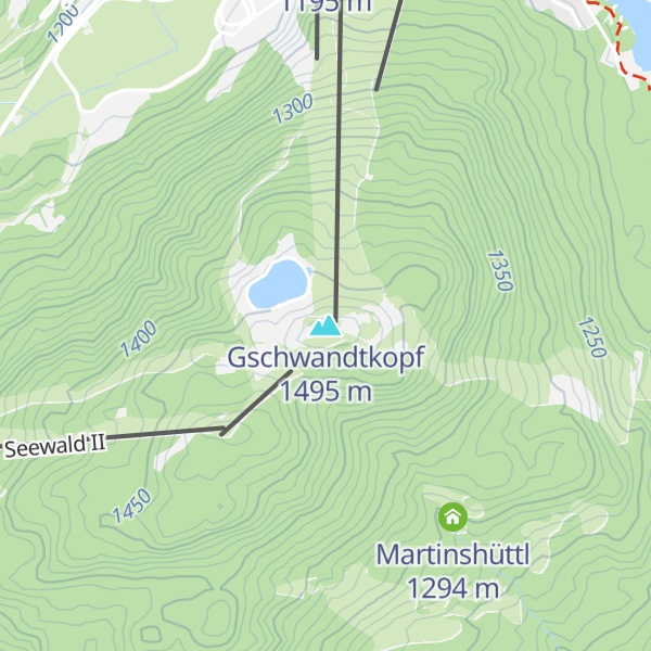 Map of Gschwandtkopf
