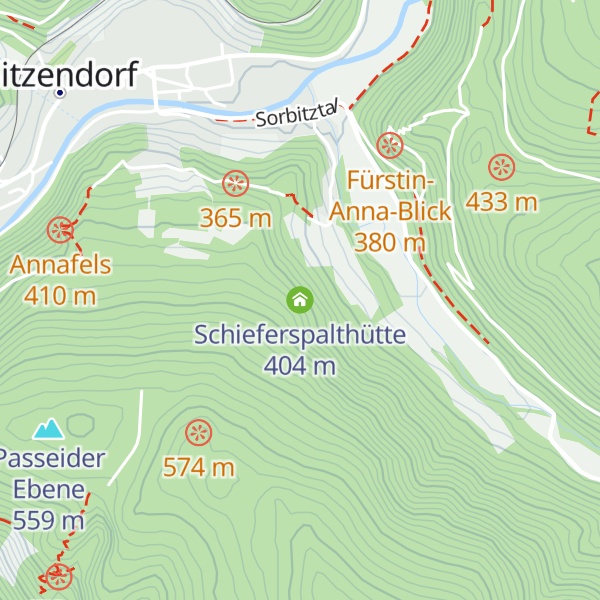 Map of Schieferspalthütte