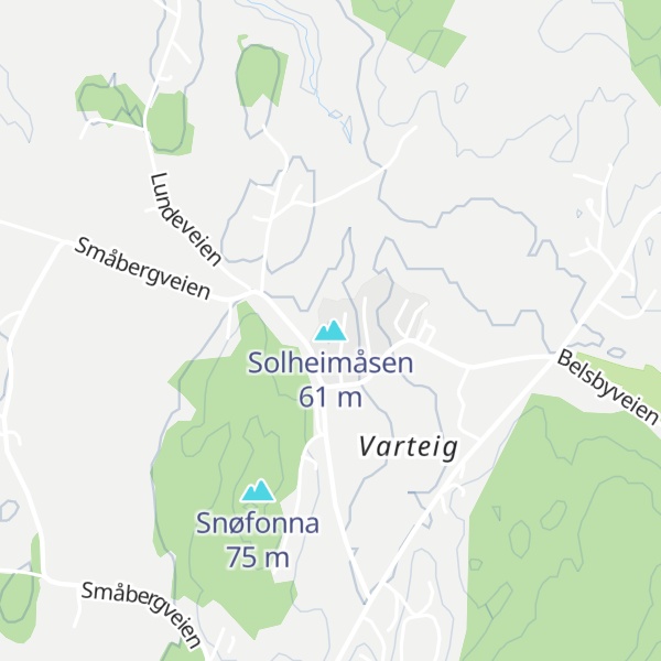 Map of Solheimåsen