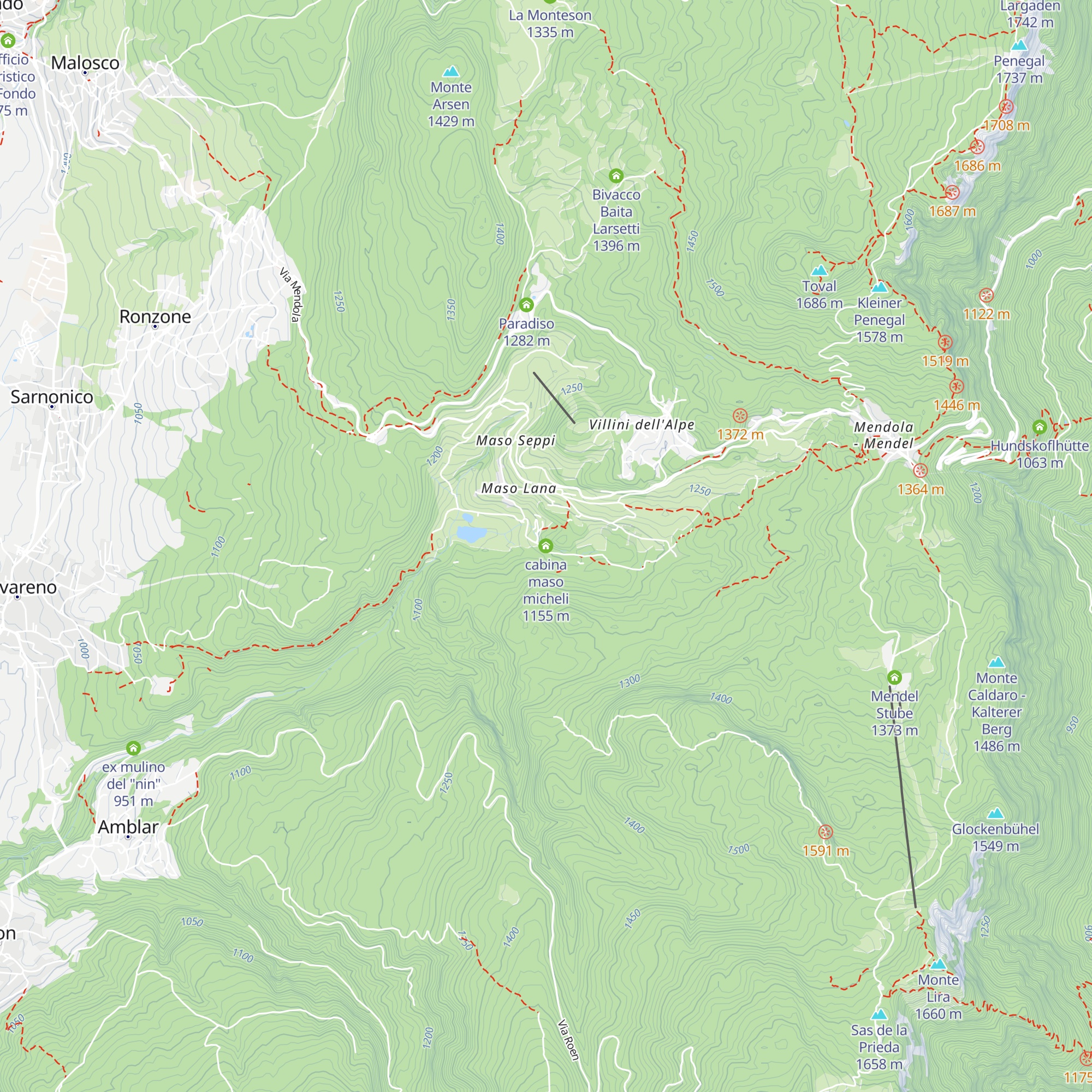 cabina maso micheli map