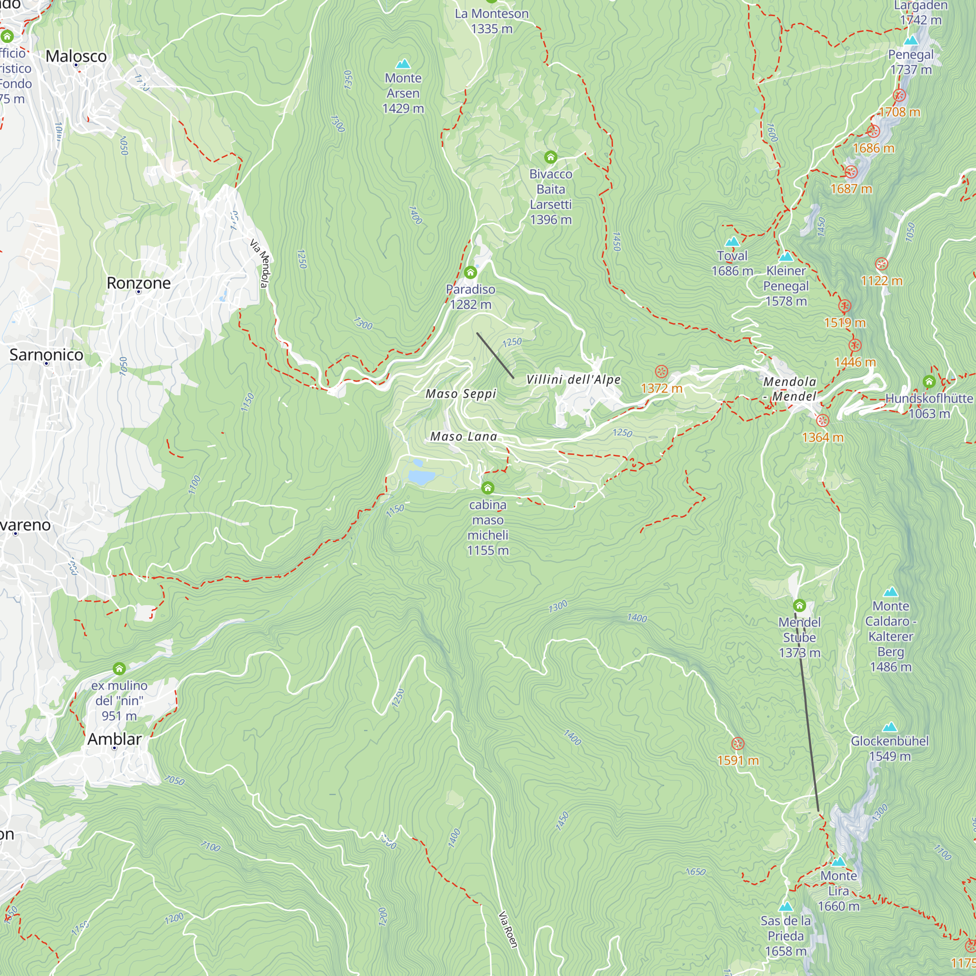 cabina maso micheli map