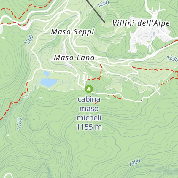 Map of cabina maso micheli