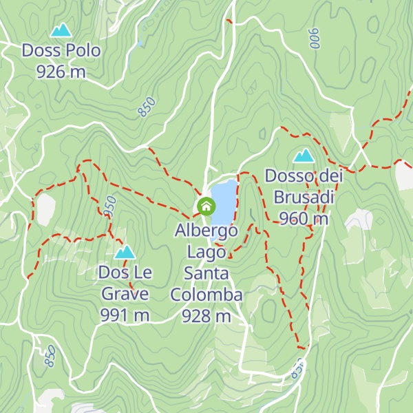 Map of Albergo Lago Santa Colomba