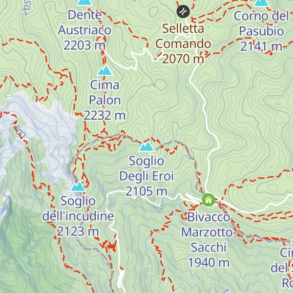 Map of Soglio Degli Eroi