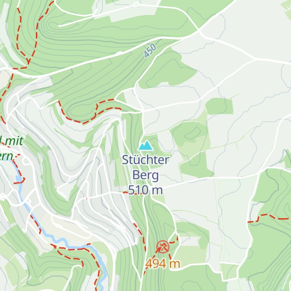 Map of Stüchter Berg