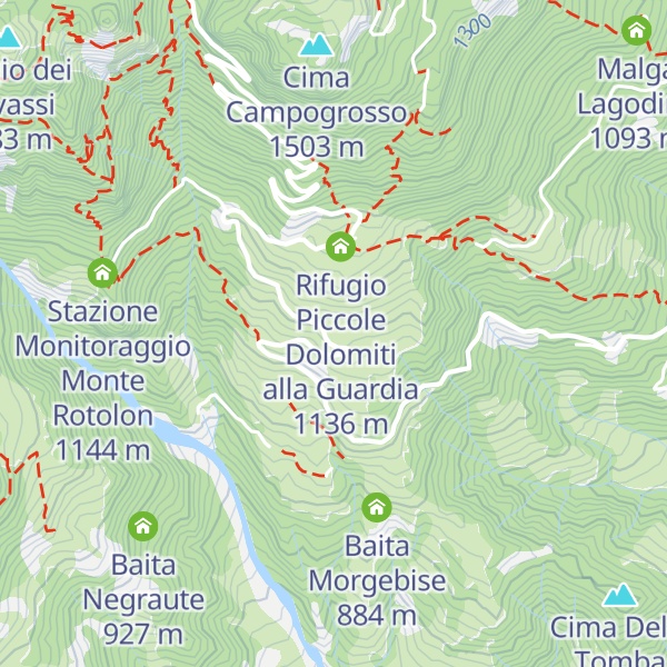 Map of Malga Ravo