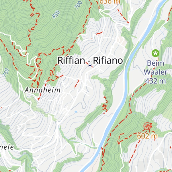 Map of TV Passeiertal - Info-Büro Riffian-Kuens