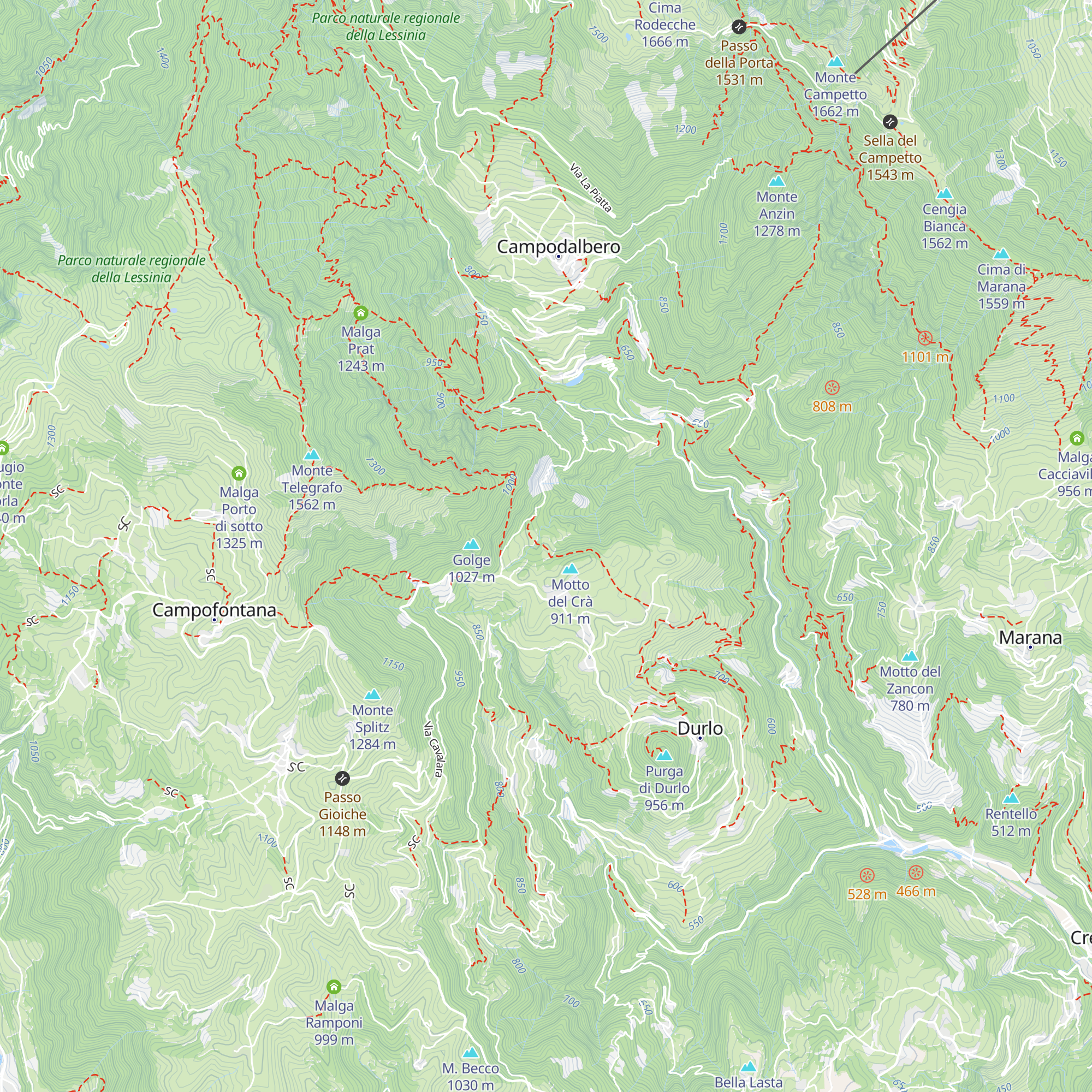 Baito dei Busi map