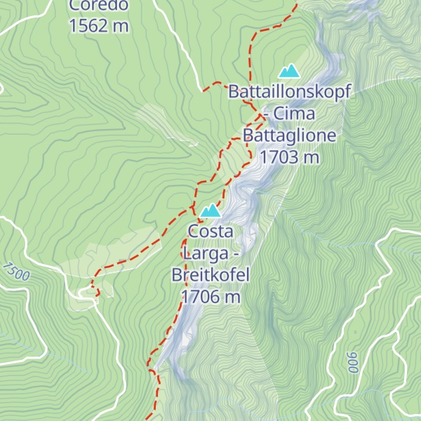 Map of Costa Larga - Breitkofel