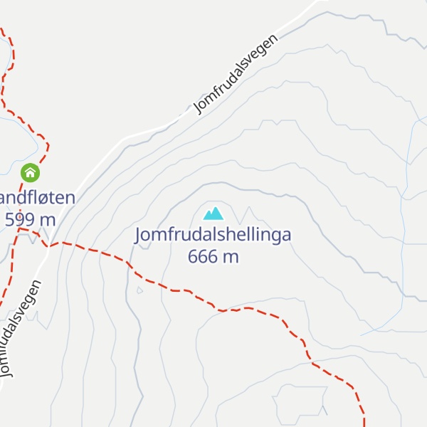 Map of Jomfrudalshellinga