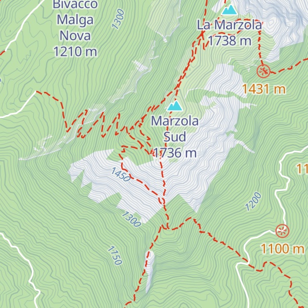 Map of Bivacco Raffaele Bailoni