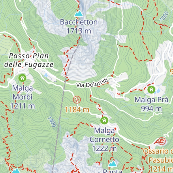 Map of Ex Ristorante "Il Sentiero"