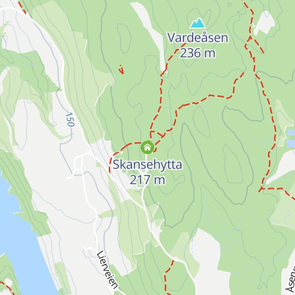 Map of Skansehytta