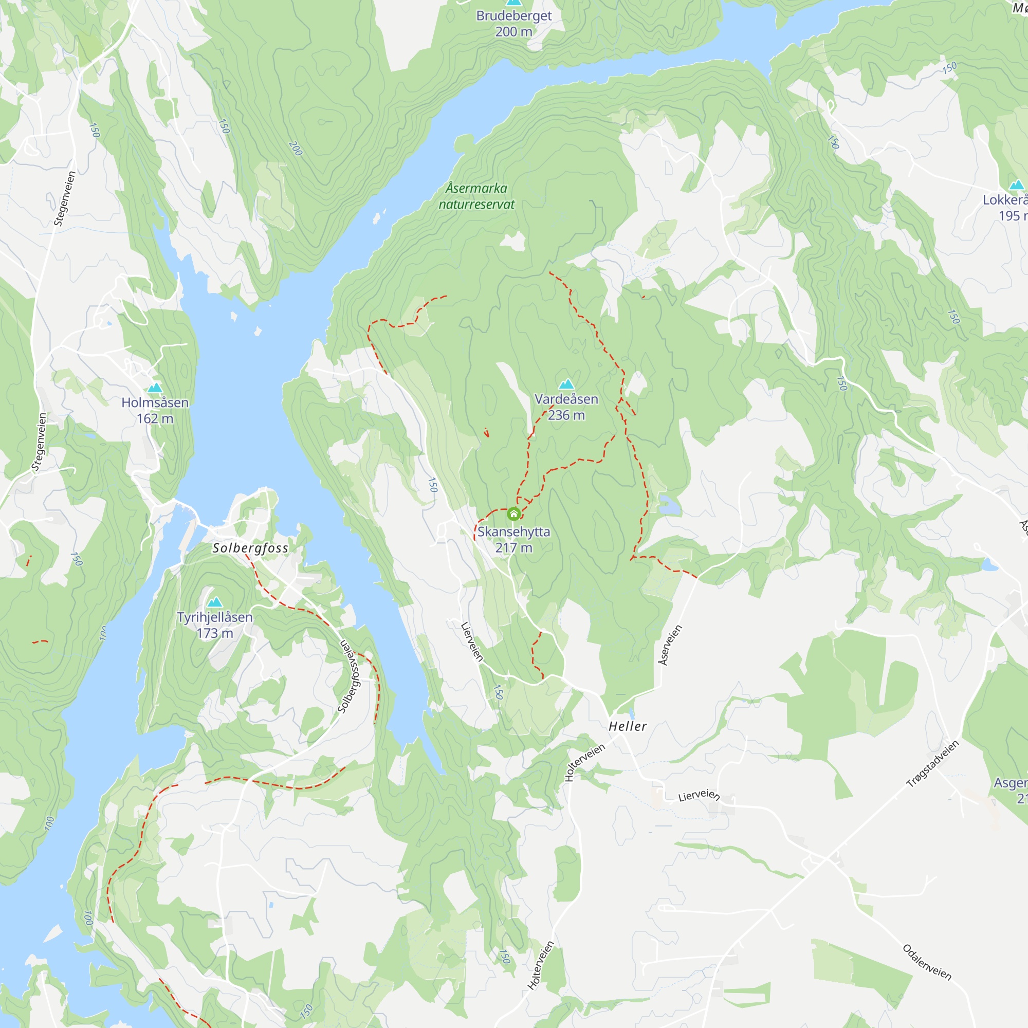 Skansehytta map