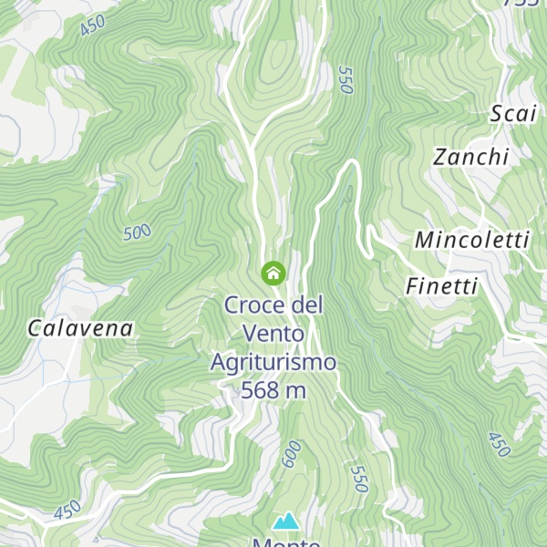 Map of Croce del Vento Agriturismo