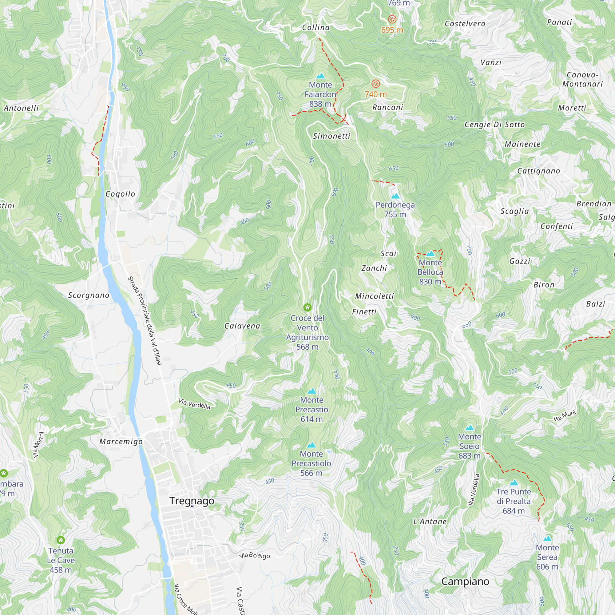 Croce del Vento Agriturismo map