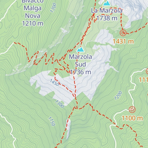Map of Croz delle Ore