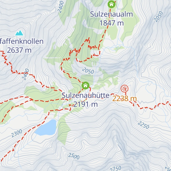Map of Sulzenauhütte