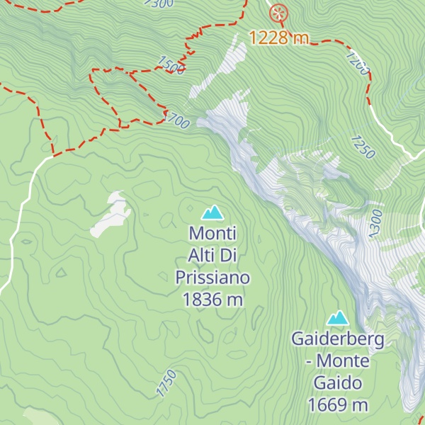 Map of Monti Alti Di Prissiano