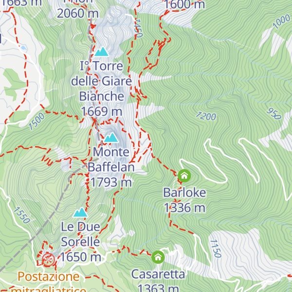 Map of Malga Baffelan