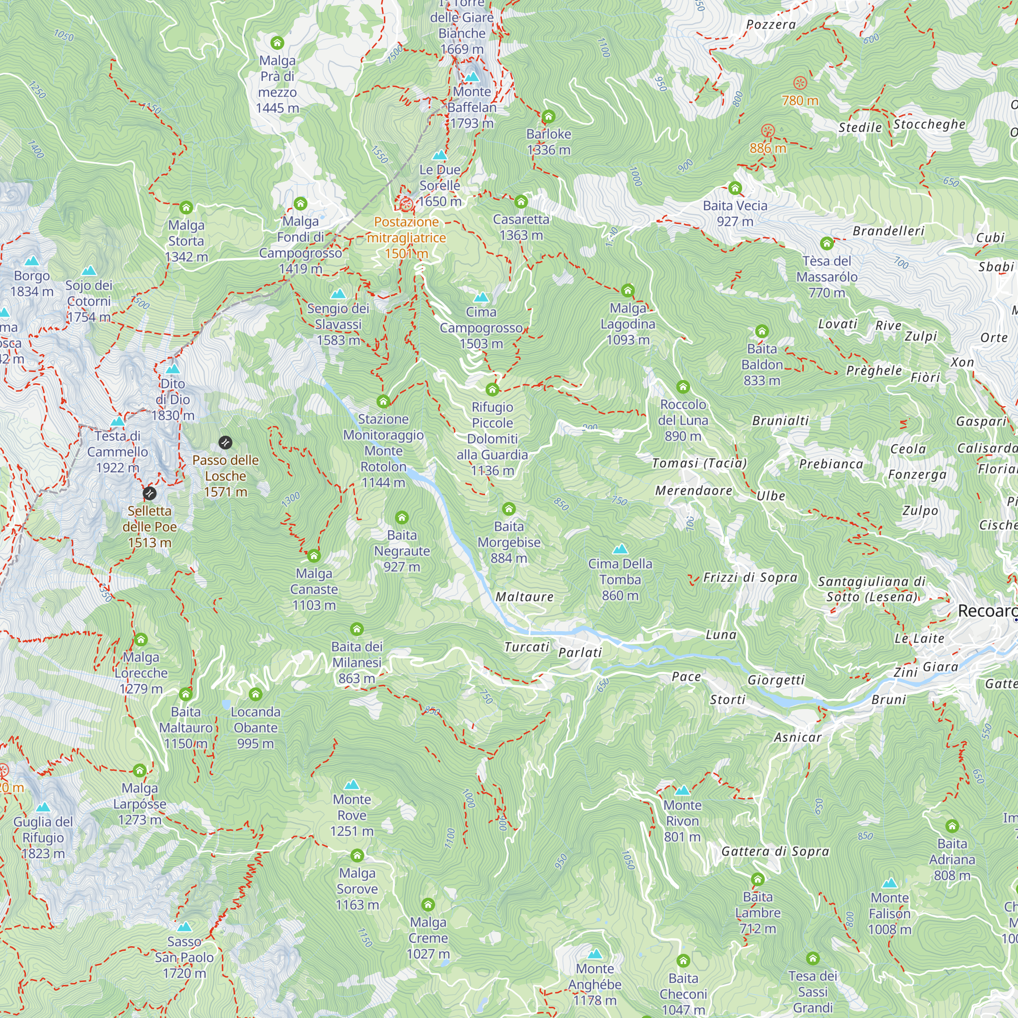 Baita Morgebise map