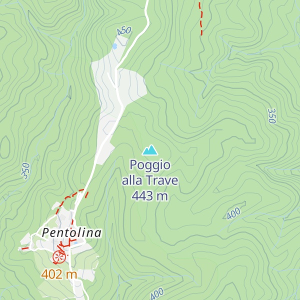 Map of Poggio alla Trave