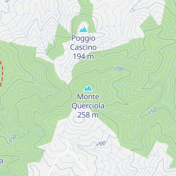 Map of Monte Querciola