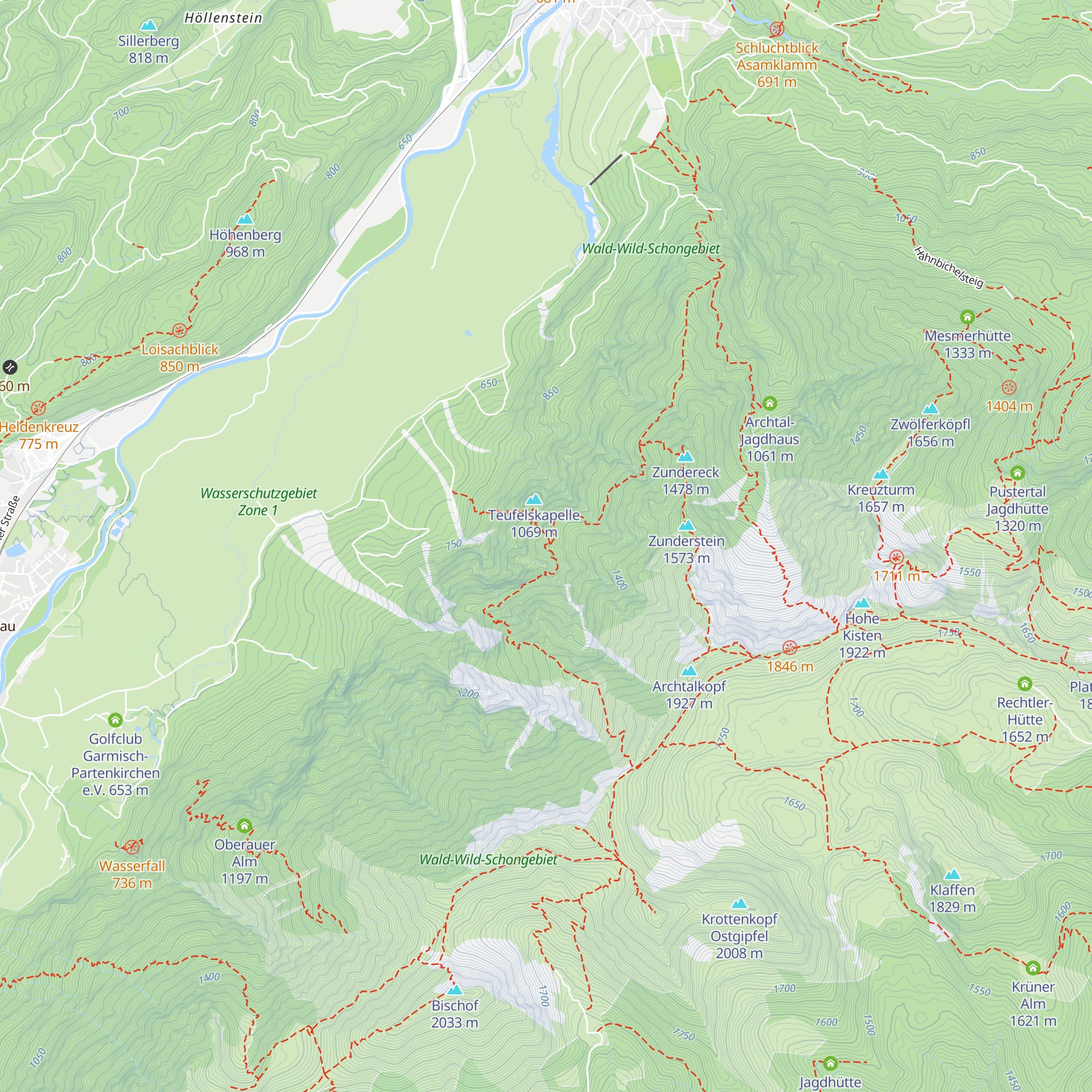 Martinihütte map