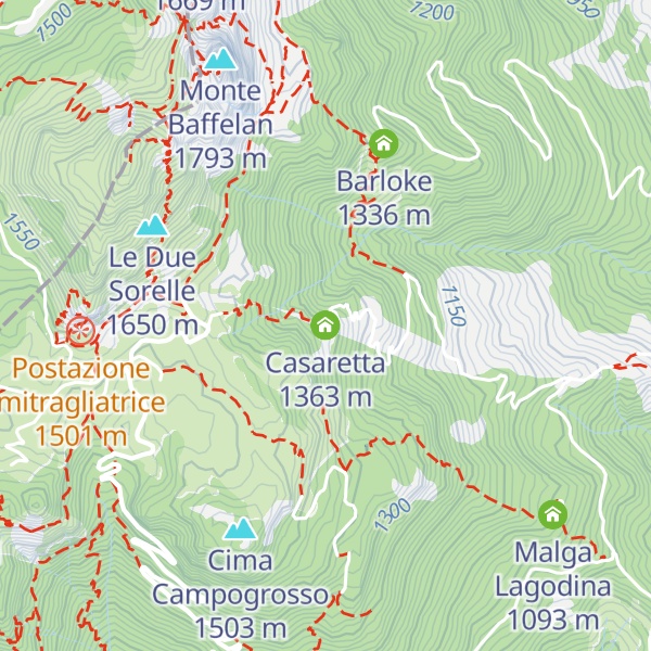 Map of Casaretta