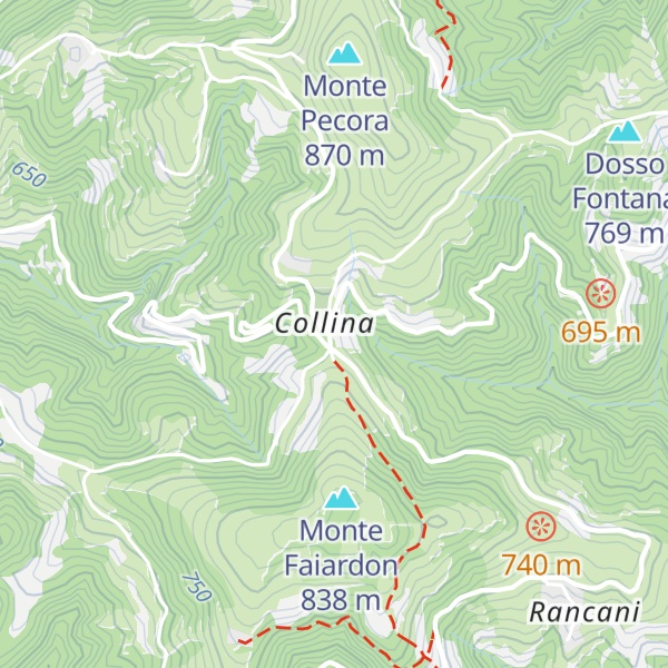 Map of La Collina