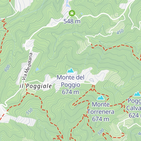 Map of Monte del Poggio
