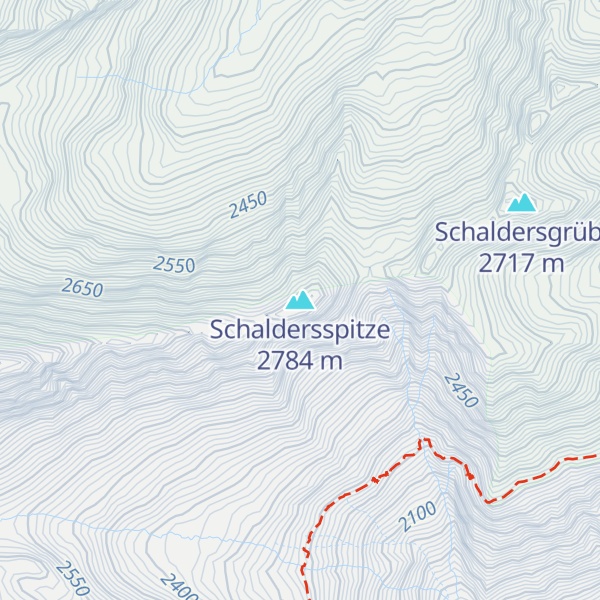Map of Schaldersspitze