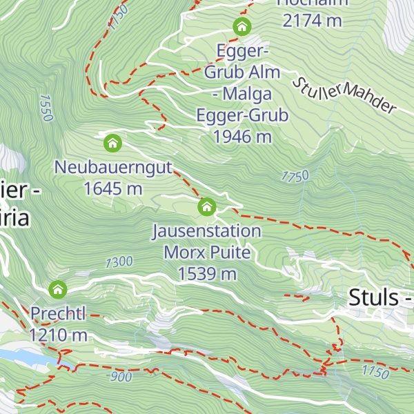 Map of Jausenstation Morx Puite