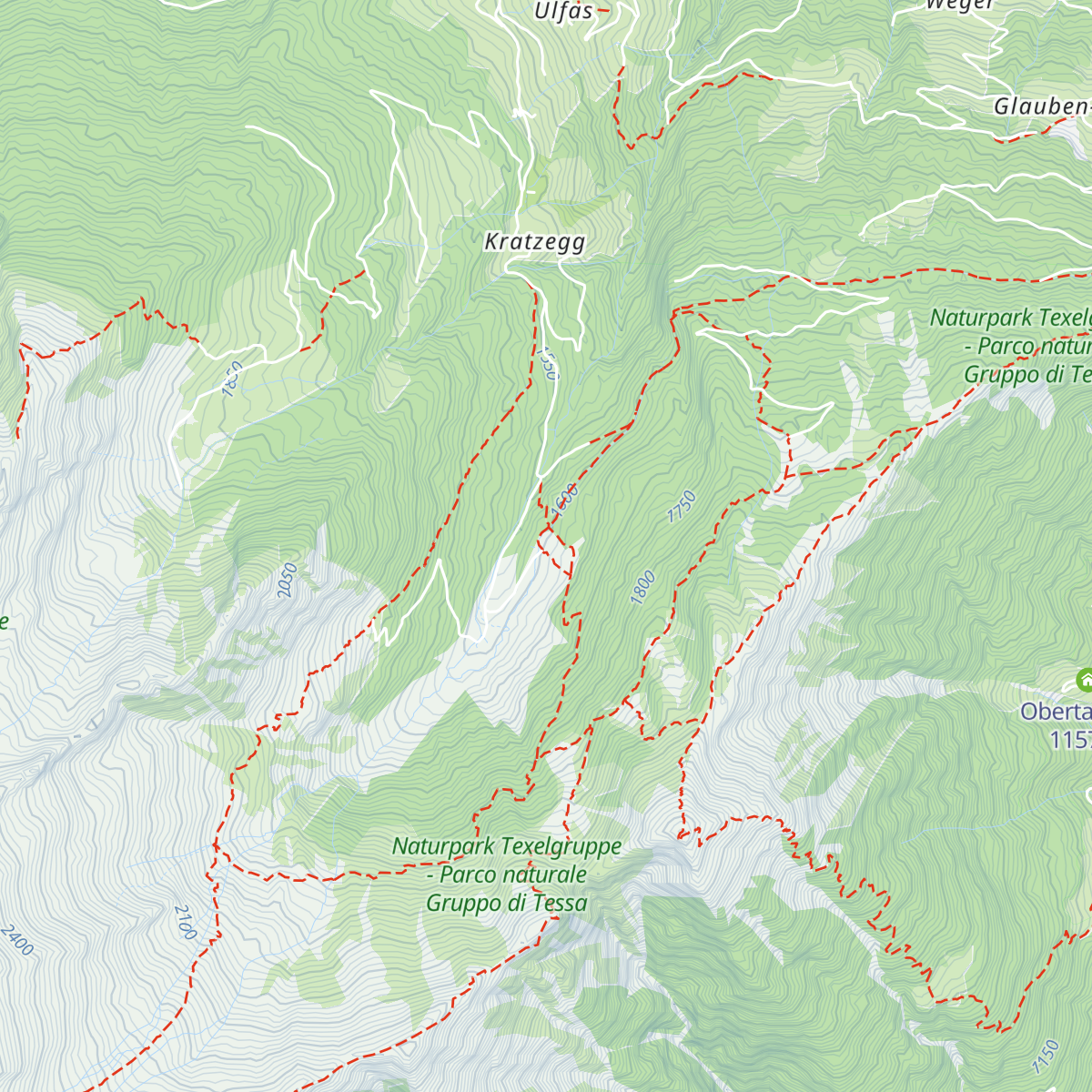 Untere Ulfaser-Alm map