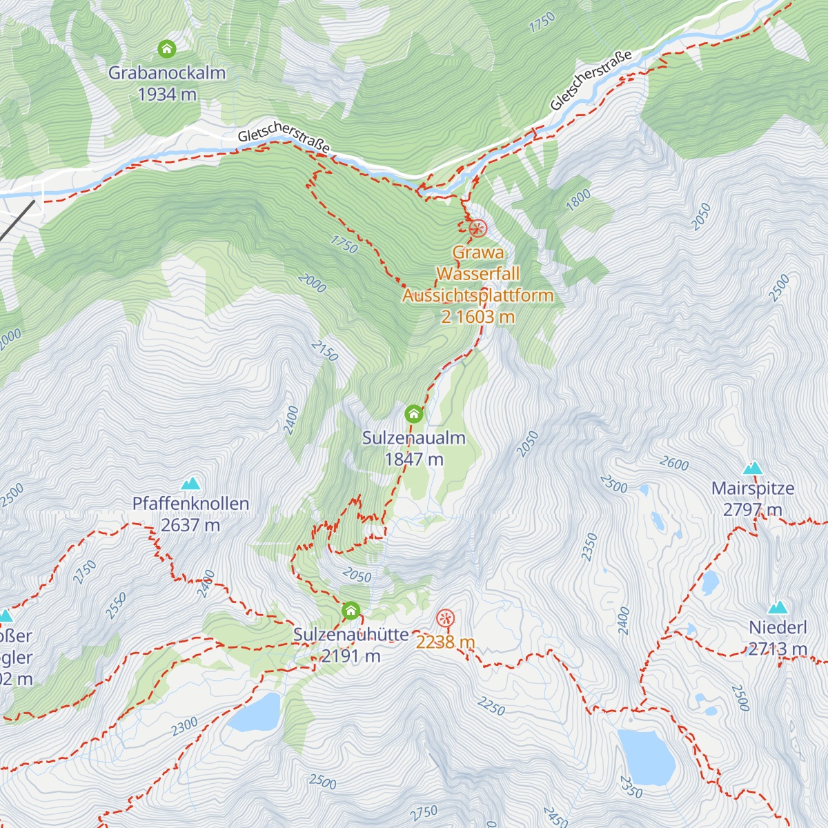 Sulzenaualm map