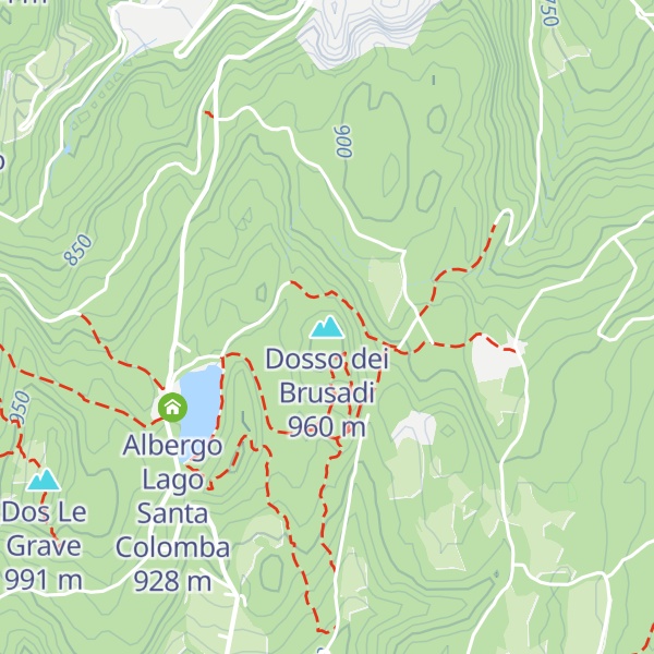 Map of Dosso dei Brusadi