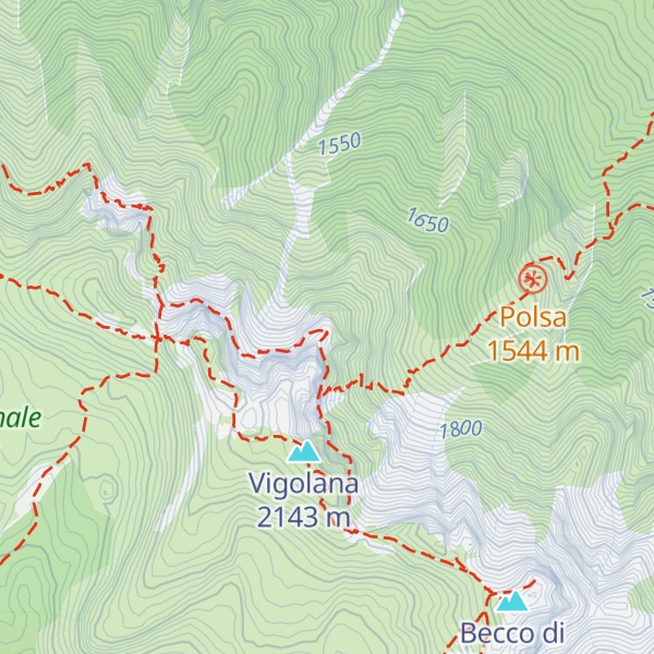 Map of Bivacco Giacomelli alla Madonnina