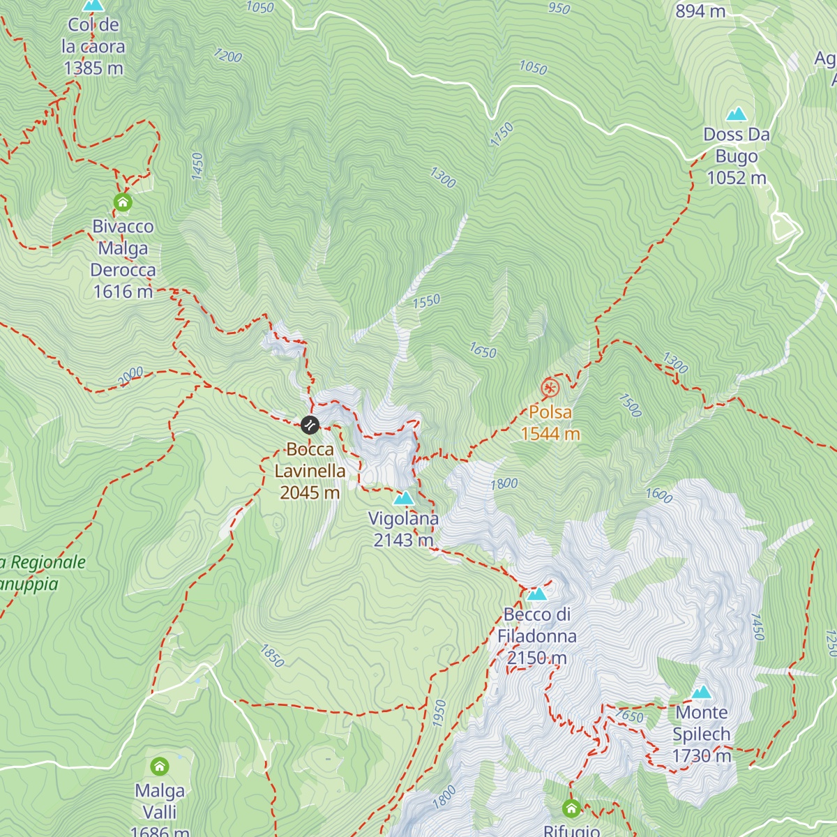 Bivacco Giacomelli alla Madonnina map