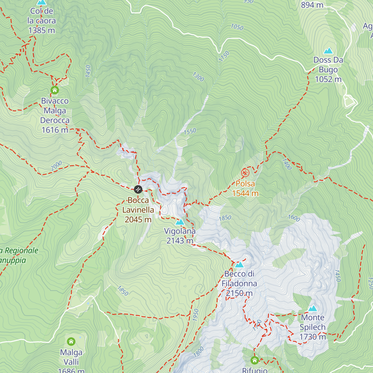 Bivacco Giacomelli alla Madonnina map