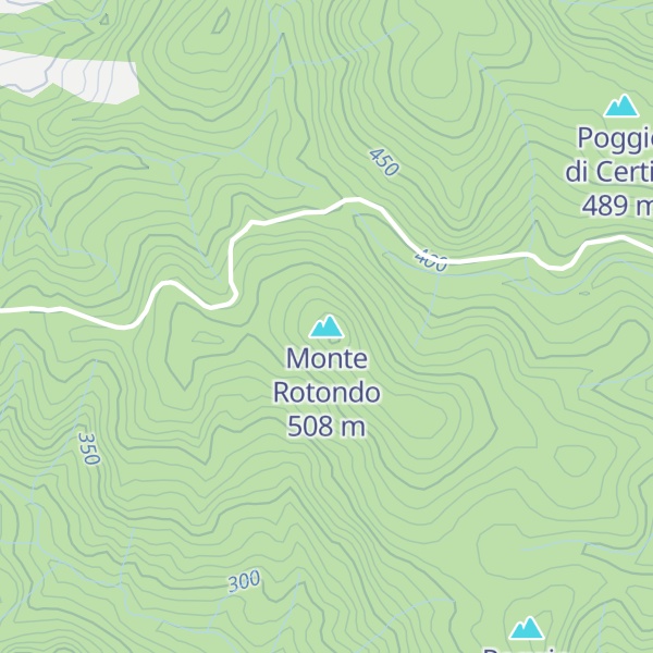 Map of Monte Rotondo