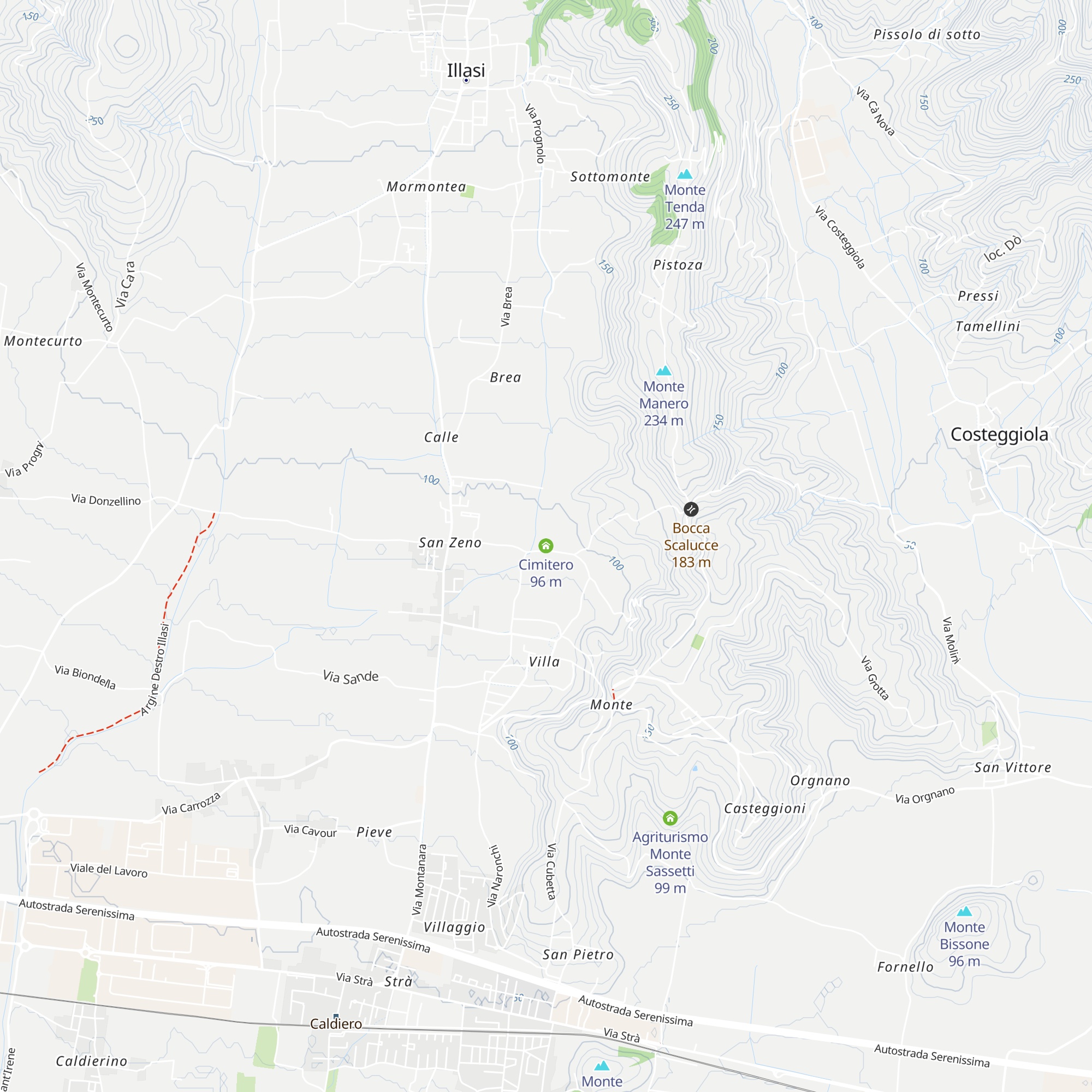 Cimitero map
