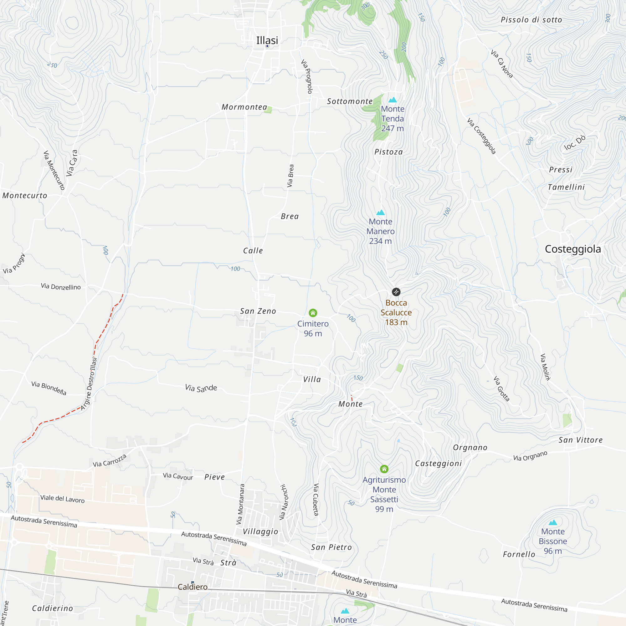 Cimitero map