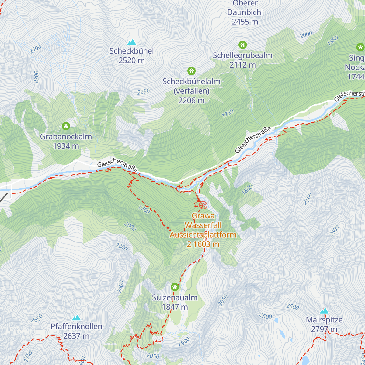 Grawa Alm map
