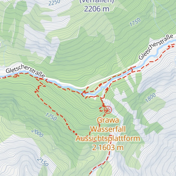 Map of Grawa Alm