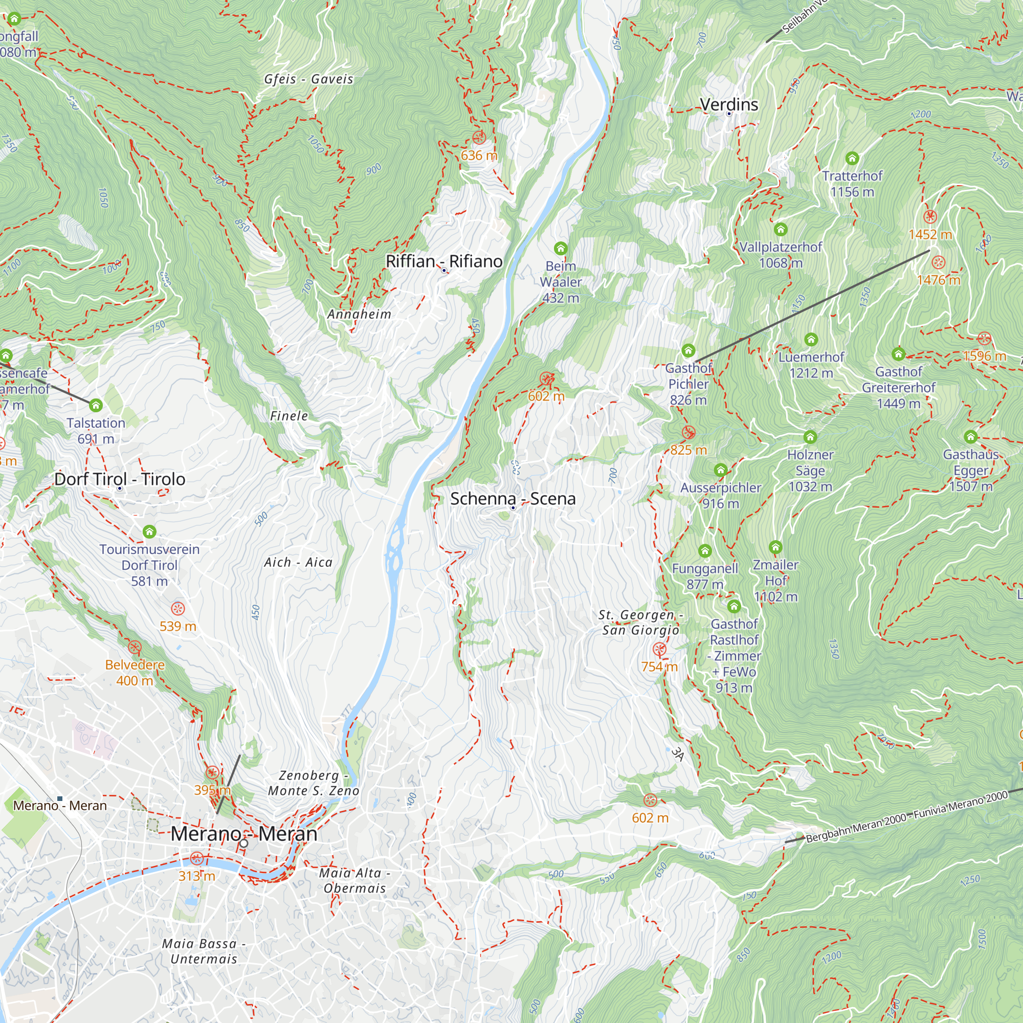 Tourismusverein Schenna map