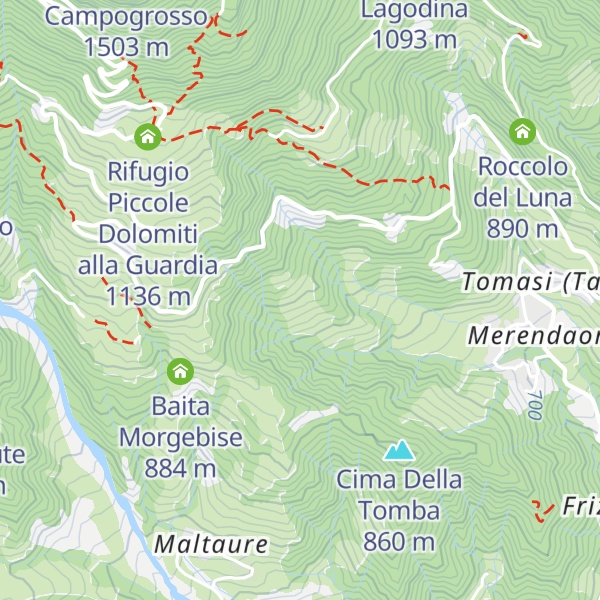 Map of Tèxa Fraccaroli