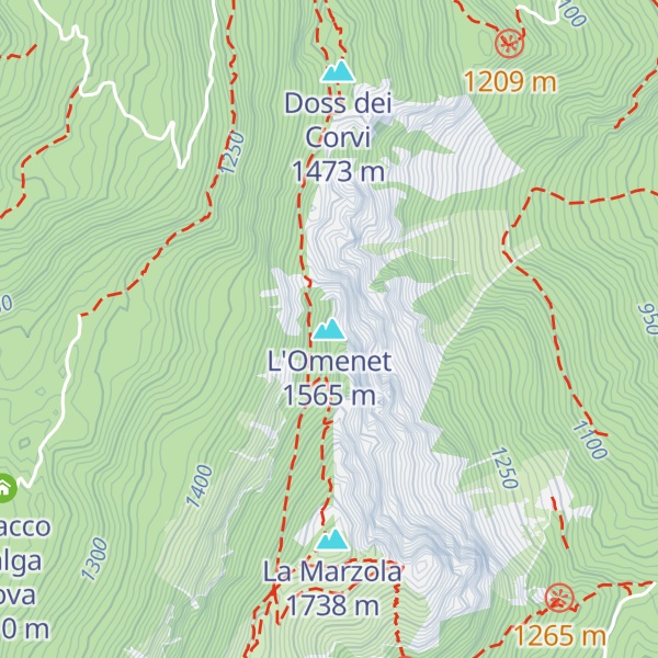 Map of L'Omenet